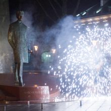 Pažymint žydų Chanuką sostinėje uždegta Didžioji Menora