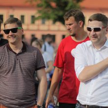 Kauniečiams pristatyti legendiniai bolidai, lenktyniausiantys Kačerginėje