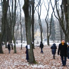 Jautrūs: boluojantys lapai ant medžių, žvakių liepsnelės patraukė įvairaus amžiaus kauniečių dėmesį.