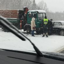 Autostradoje Vilnius-Kaunas – avarijų virtinė 