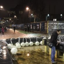 Kauniečiai džiaugiasi: Laisvės alėjos fontane – dar nematytos dekoracijos