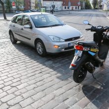 Autoįvykiuose dalyvavo motociklai