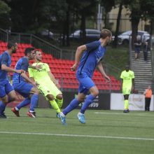 „Trakų“ futbolininkai sužaidė lygiosiomis su Kazachstano klubu