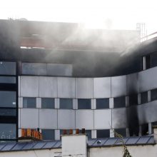 Dėl gaisro evakuota Prancūzijos valstybinė radijo stotis