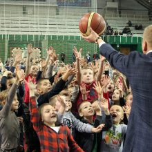 Kauno sporto halėje – mažųjų krepšininkų šventė