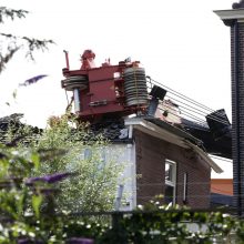Tragedija Nyderlanduose: ant namų nuvirto du kranai