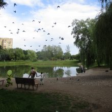 Kalniečių parke duris atvėrė kavinė, tačiau žadėto fontano nematyti