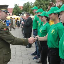 Šaulių sąjunga Kauno Rotušės aikštėje paminėjo 99-ąsias metines