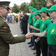 Šaulių sąjunga Kauno Rotušės aikštėje paminėjo 99-ąsias metines