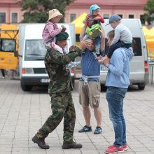 Šaulių sąjunga Kauno Rotušės aikštėje paminėjo 99-ąsias metines