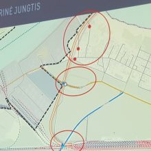 Schema: taip uosto bendrajame plane preliminariai dėliojama šiaurinė jungtis į išorinį uostą.