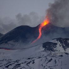 Sicilijoje išsiveržė Etnos ugnikalnis