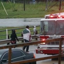 Hjustoną niokoja audros „Harvey“ atnešti smarkūs potvyniai