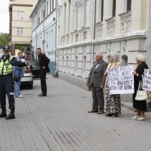 Klaipėdiečių pikete – ginčai su policininkais