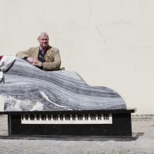 Džiazo festivalis miestui padovanojo skulptūrą