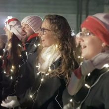 Kalėdinė staigmena kauniečiams įamžinta vaizdo klipe
