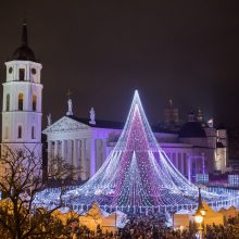 Vilniaus Kalėdų eglei – britų žiniasklaidos liaupsės