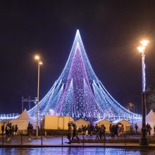 Vilniaus Kalėdų eglei – britų žiniasklaidos liaupsės