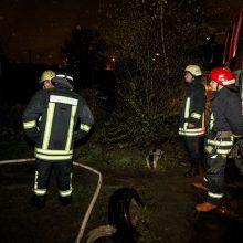 Per gaisrą Kaune nukentėjo vyras