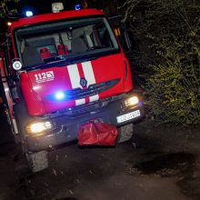 Per gaisrą Kaune nukentėjo vyras