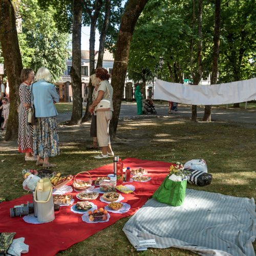 Piknikas Prezidentūros kiemelyje  © Eitvydo Kinaičio nuotr.