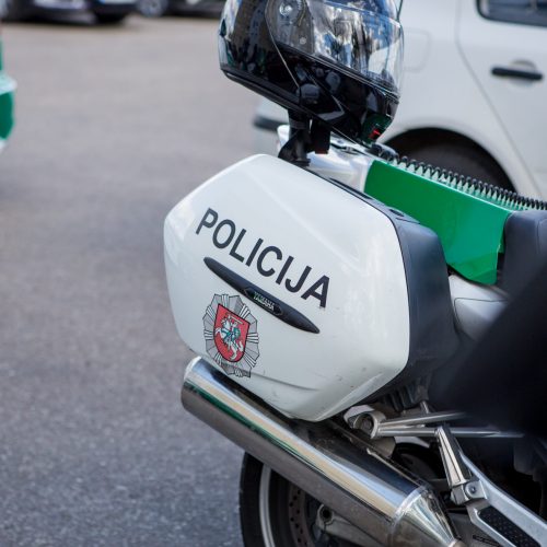 Kauno policijos motociklų reidas  © Vilmanto Raupelio nuotr.