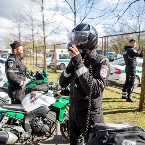 Kauno policijos motociklų reidas  © Vilmanto Raupelio nuotr.