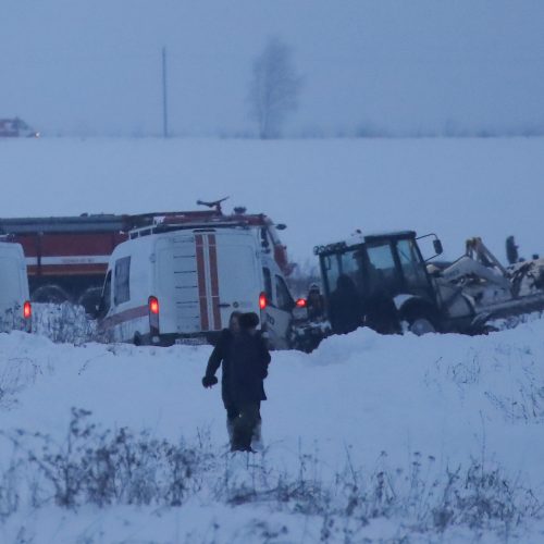 Pamaskvėje sudužo keleivinis lėktuvas  © Scanpix nuotr.