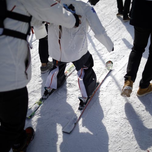 Robotų slidinėjimo lenktynės  © Scanpix nuotr.