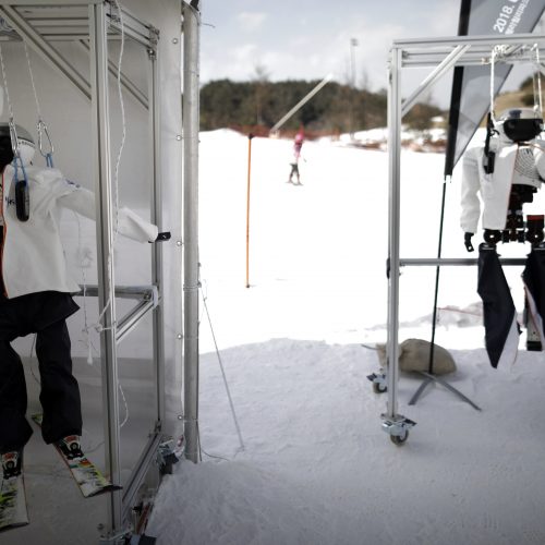 Robotų slidinėjimo lenktynės  © Scanpix nuotr.