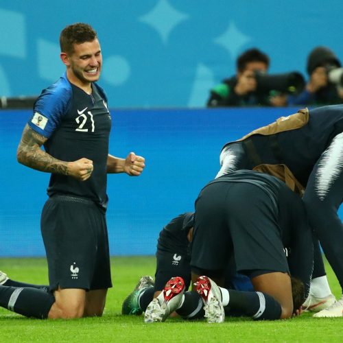 Pasaulio futbolo čempionato pusfinalis: Prancūzija - Belgija 1:0  © Scanpix nuotr.