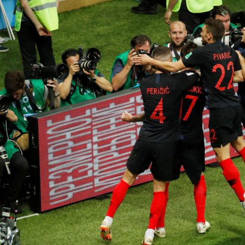 Pasaulio futbolo čempionato pusfinalis: Kroatija - Anglija 2:1  © Scanpix nuotr.