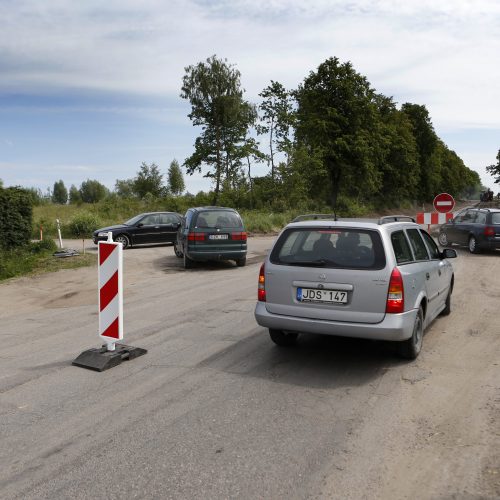 Uždaryta Tilžės gatvė  © Vytauto Petriko nuotr.