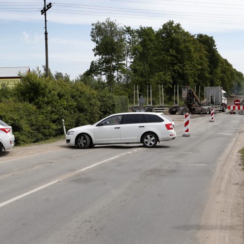 Uždaryta Tilžės gatvė  © Vytauto Petriko nuotr.