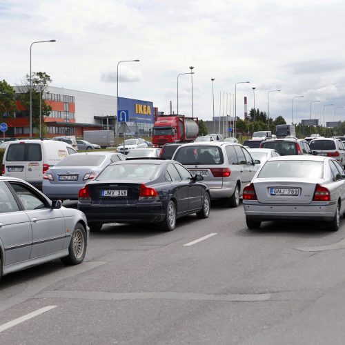 Uždaryta Tilžės gatvė  © Vytauto Petriko nuotr.