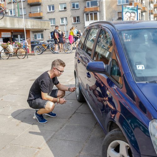 Avarija Danės gatvėje  © Vytauto Petriko nuotr.