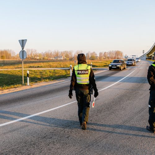 Policijos reidas 2019.04.19  © Vytauto Petriko nuotr.