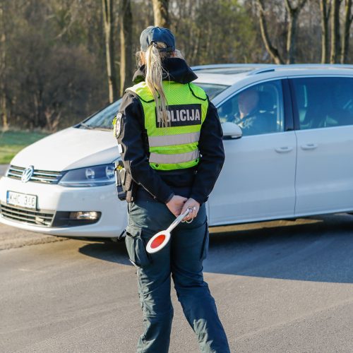 Policijos reidas 2019.04.19  © Vytauto Petriko nuotr.