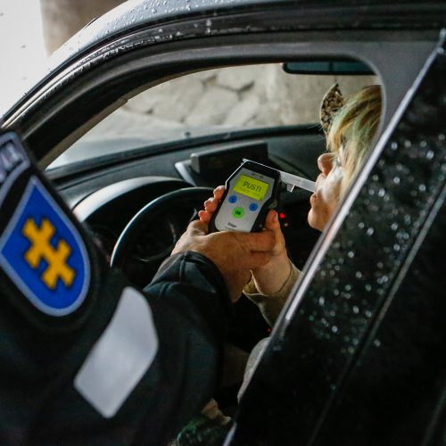 Policijos reidas Klaipėdoje  © Vytauto Petriko nuotr.