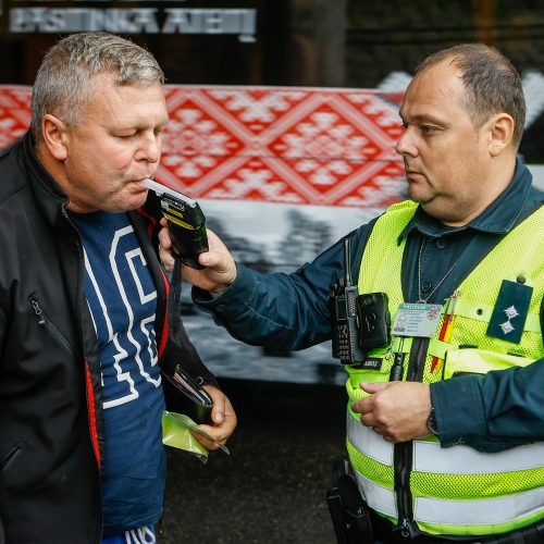 Policijos reidas Klaipėdoje  © Vytauto Petriko nuotr.