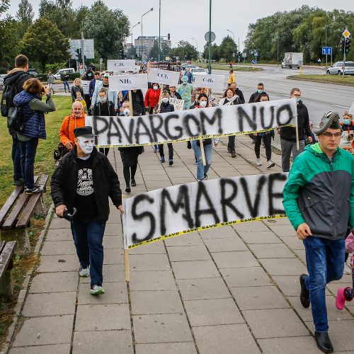 Protestas „Smarvei ne“  © Vytauto Petriko nuotr.