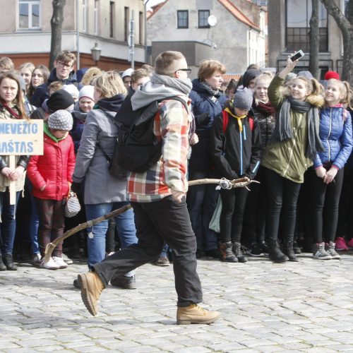 Skautų žygis Klaipėdoje  © Vytauto Liaudanskio nuotr.