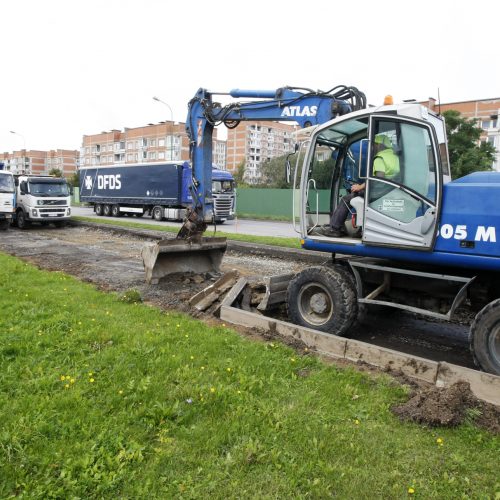 Jūrininkų prospekte prasidėjo remontas  © Vytauto Liaudanskio nuotr.