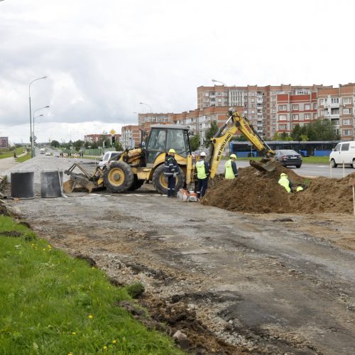 Jūrininkų prospekte prasidėjo remontas  © Vytauto Liaudanskio nuotr.