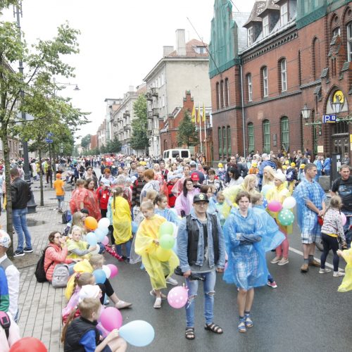 Chorų dalyvių eisena Klaipėdoje  © Vytauto Liaudanskio nuotr.