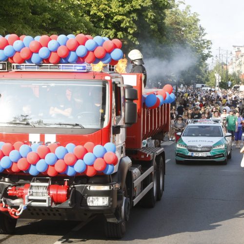 Jūros šventės eisena abejingų nepaliko  © Vytauto Liaudanskio nuotr.