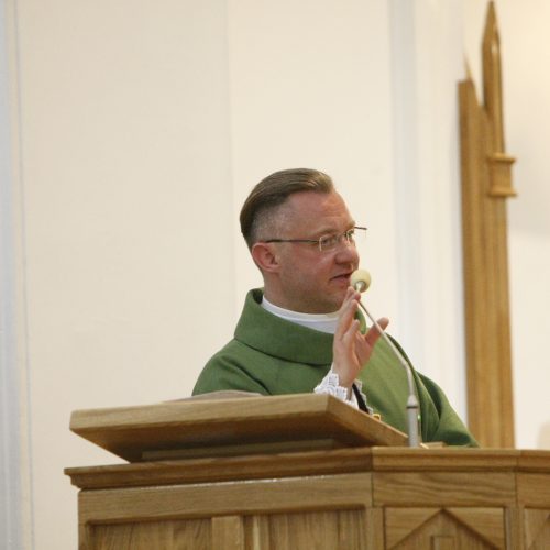 Klaipėdiečiai pagerbė naująjį vyskupą  © Vytauto Liaudanskio nuotr.