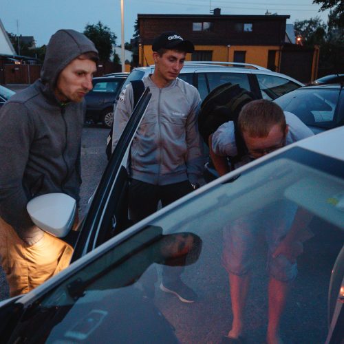 Kaune vyko reidas: policija tikrino vairuotojų blaivumą  © Eitvydo Kinaičio nuotr.