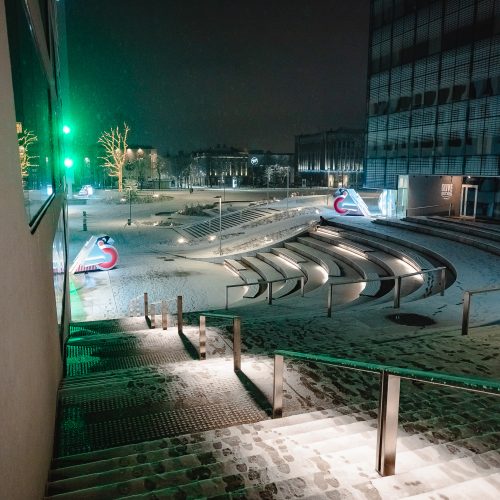 Sniegu pasidengęs žiemiškas Kaunas  © Eitvydo Kinaičio nuotr.