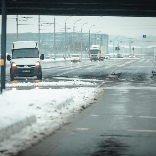 Sniegu pasidengusios Kauno gatvės  © Eitvydo Kinaičio nuotr.